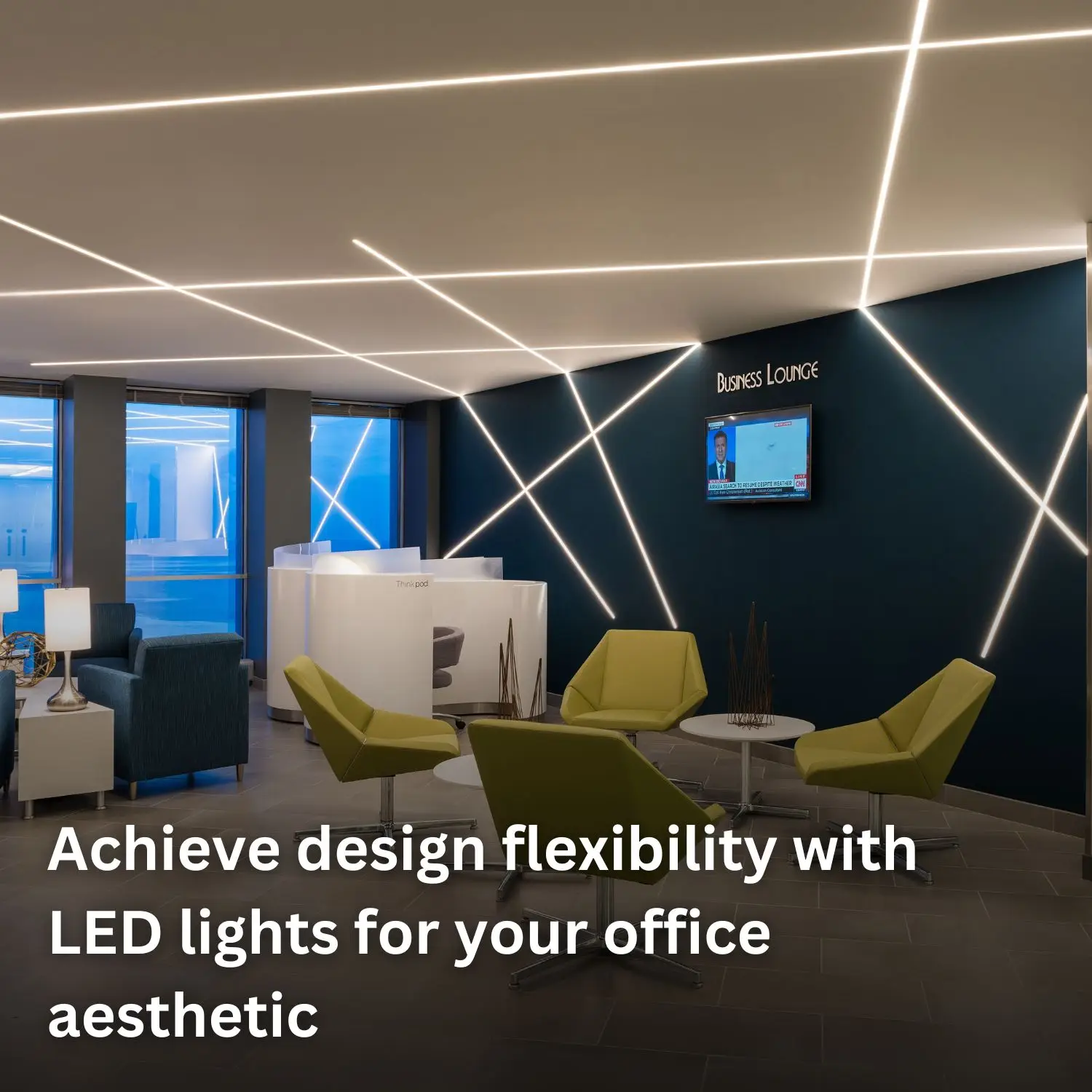 Achieve design flexibility with LED lights for your office aesthetic